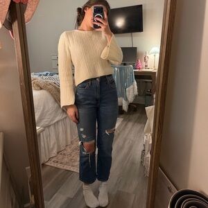 Abercrombie & Fitch Blue Straight Leg Jeans